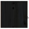 vidaXL Armoires murales 2 pcs Noir 80x30x30 cm Bois de pin massif