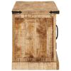 vidaXL Meuble TV 110x35x45 cm bois massif de manguier brut