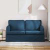 vidaXL Canap&eacute; 120cm Bleu M&eacute;tал