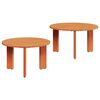 vidaXL Table basse 2 pcs Brun cire Bois de pin massif