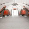 vidaXL Tente familiale &agrave; d&ocirc;me 12 personnes gris et orange imperm&eacute;able