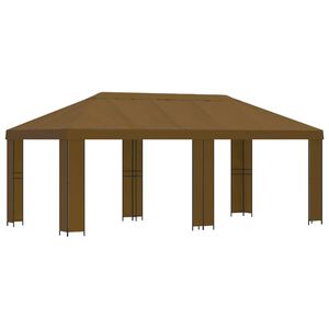 vidaXL Abri de jardin 6 x 3 m Taupe Polyester et Acier 190