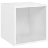 vidaXL Ensemble de meubles TV 4 pcs Blanc Bois d'ing&eacute;nierie