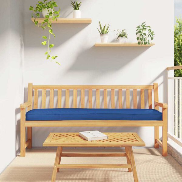 vidaXL Set de coussins de palette 2 pcs Bleu royal 200 x 40 x 8 cm