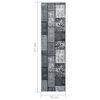 vidaXL Tapis BCF Gris avec motif de blocs 60x300 cm
