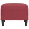 vidaXL Repose-pied Rouge bordeaux 60x50x41 cm Similicuir