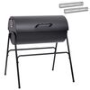 vidaXL Grill ext&eacute;rieur 3 pc 80 x 73 x 90 cm m&eacute;tal Noir
