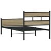 vidaXL Cadre de lit sans matelas ch&ecirc;ne sonoma 90x200 cm