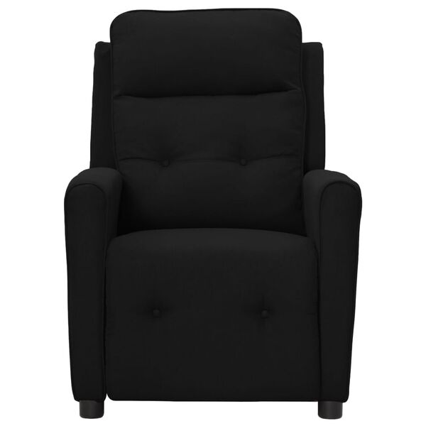 vidaXL Fauteuil de massage Noir Tissu