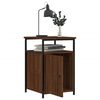 vidaXL Table de chevet ch&ecirc;ne marron 40x42x60 cm bois d'ing&eacute;nierie
