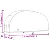 vidaXL Housse de motocyclette noir 230x95x125 cm oxford 210D