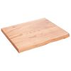 vidaXL Comptoir de salle de bain marron 60x50x(2-4) cm bois trait&eacute;