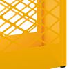vidaXL Porte-parapluie jaune moutarde 28 x 12 x 41 cm Acier