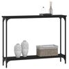 vidaXL Table console noir 100x22,5x75 cm bois d'ing&eacute;nierie
