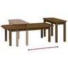 vidaXL Ensemble de tables basses 2 pcs Marron miel Bois massif de pin