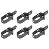 vidaXL Tendeurs de c&acirc;ble pour cl&ocirc;ture &agrave; mailles 6 pcs 100 mm Gris