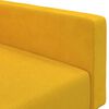 vidaXL Canap&eacute;-lit &agrave; 2 places Jaune Velours
