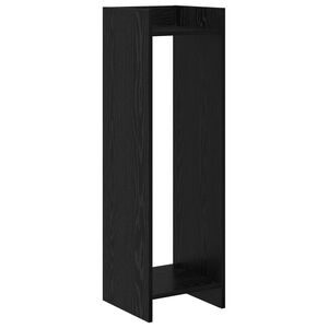 vidaXL Support de Plante Ch&ecirc;ne noir 30 x 30 x 100 cm Bois d'ing&eacute;nierie