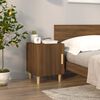 vidaXL Table de chevet Ch&ecirc;ne marron Bois d'ing&eacute;nierie