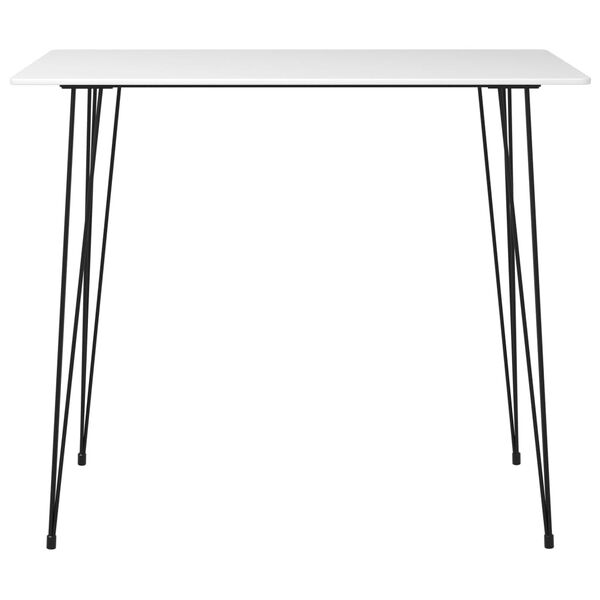 vidaXL Ensemble de bar 5 pcs Blanc et noir
