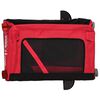 vidaXL Remorque de v&eacute;lo pour animaux de compagnie rouge et noir