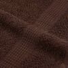 vidaXL Serviettes de toilette FROGN 2 pi&egrave;ces Marron 30x30 cm 360 g/m&sup2;