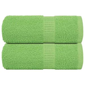 vidaXL Serviettes de toilette FROGN 2 pi&egrave;ces Vert pomme 30x30 cm 360 g/m&sup2;