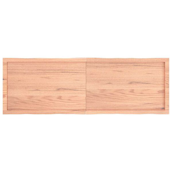 vidaXL Dessus de table bois massif trait&eacute; bordure assortie
