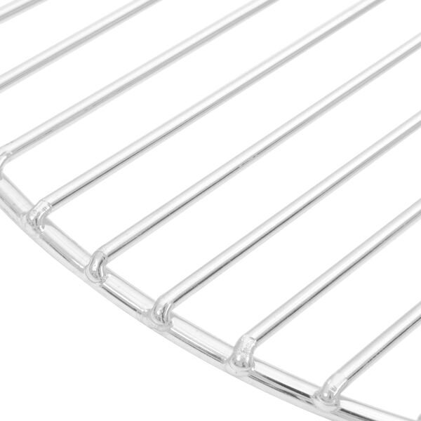 vidaXL Grille de barbecue ronde &Oslash;37 cm Acier inoxydable 304