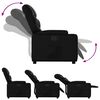vidaXL Fauteuil inclinable en similicuir noir