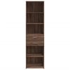 vidaXL Buffet haut ch&ecirc;ne marron 50x42,5x185 cm bois d'ing&eacute;nierie