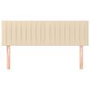 vidaXL T&ecirc;tes de lit 2 pcs Cr&egrave;me 72x5x78/88 cm Tissu