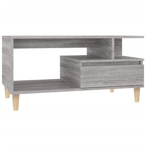 vidaXL Table basse Sonoma gris 90x49x45 cm Bois d'ing&eacute;nierie