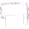 vidaXL T&ecirc;te de lit Vert fonc&eacute; 80x5x78/88 cm Velours