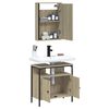 vidaXL Ensemble de meubles de salle de bain 2 pcs ch&ecirc;ne sonoma