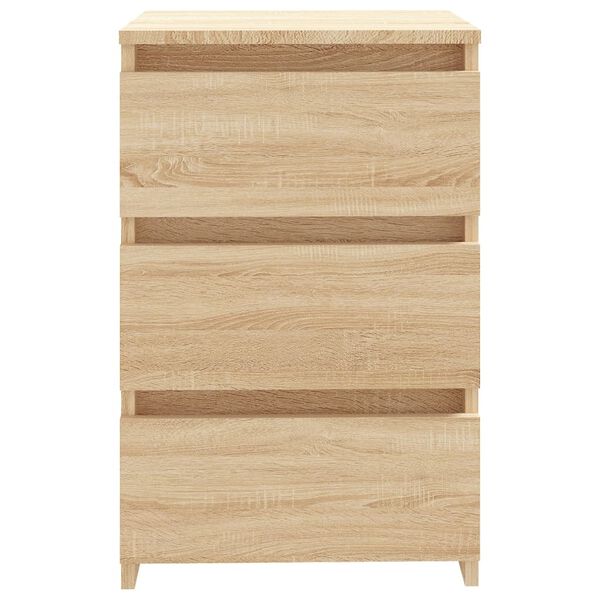 vidaXL Table de chevet Ch&ecirc;ne sonoma 40x35x62,5 cm bois d'ing&eacute;nierie