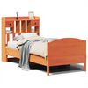 vidaXL Lit biblioth&egrave;que sans matelas cire marron 75x190 cm pin massif
