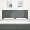 vidaXL T&ecirc;te de lit Gris 200 cm tissu