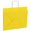 vidaXL Sacs en papier 50 pcs avec poign&eacute;es jaune 32x22x24 cm