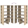 vidaXL Cabinet &agrave; chaussures 2 pcs Ch&ecirc;ne Sonoma Bois d'ing&eacute;nierie