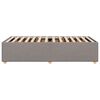 vidaXL Cadre de lit sans matelas taupe 90x200 cm tissu