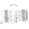 vidaXL Buffet blanc 69,5x34x90 cm bois d'ing&eacute;nierie