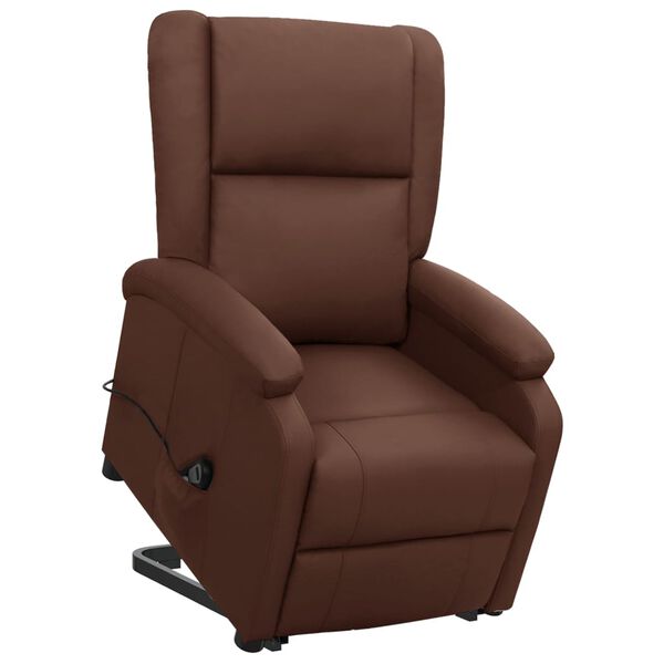 vidaXL Fauteuil Marron Similicuir