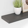vidaXL &Eacute;tag&egrave;re murale flottante 4 pcs Gris brillant 80x23,5x3,8 cm MDF