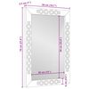 vidaXL Miroir de salle de bain avec miroir Blanc 70 x 50 x 2,5 cm