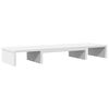 vidaXL Support de moniteur &eacute;l&eacute;vateur r&eacute;glable blanc bois d'ing&eacute;nierie