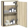 vidaXL Armoire &agrave; miroir de salle de bain ch&ecirc;ne sonoma bois ing&eacute;nierie