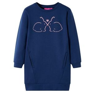 vidaXL Robe sweatshirt pour enfants bleu marine 92