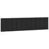vidaXL Cadre de lit avec LED sans matelas Hanko noir 200x200 cm velours