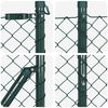 vidaXL Poteau de cl&ocirc;ture. Vert 10 x 1,5 m (maille 40 x 40 mm)
